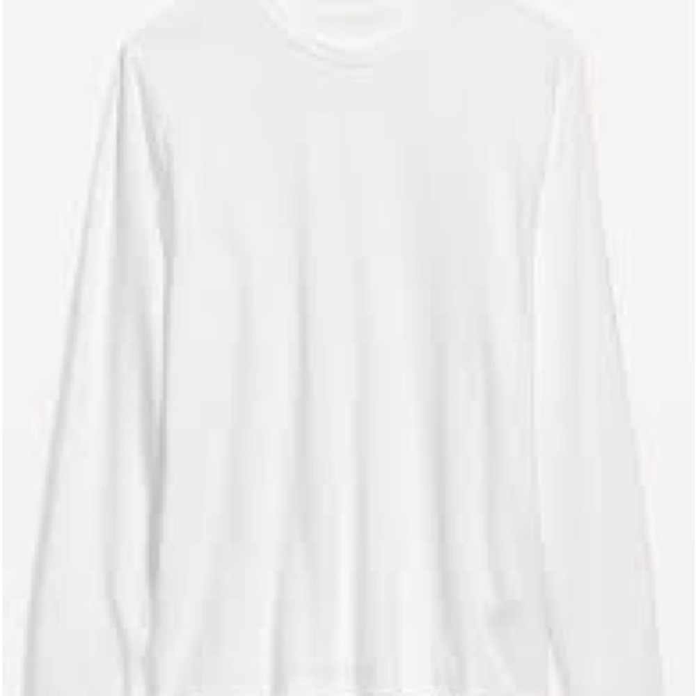 Old Navy Classic White EveryWear Long-Sleeve T-Shirt